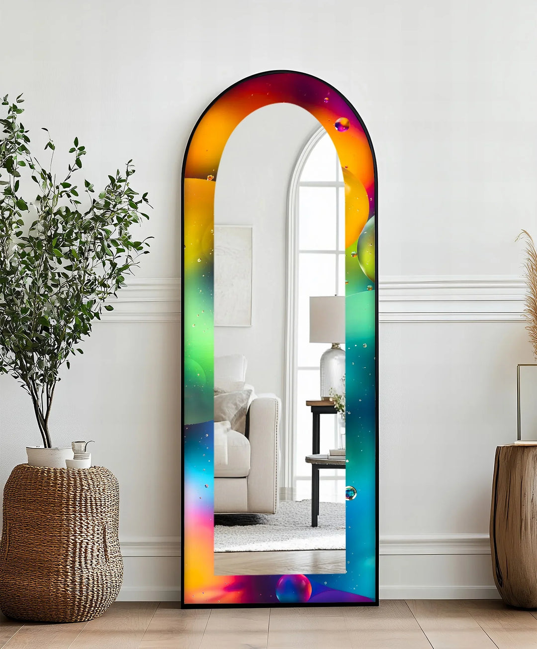 Vivid Color Spectrum - Abstract Floor Mirror - MyPhotoStation