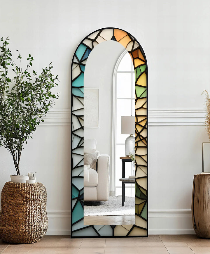 Soft Color Style – Mosaic Floor Mirror - MyPhotoStation