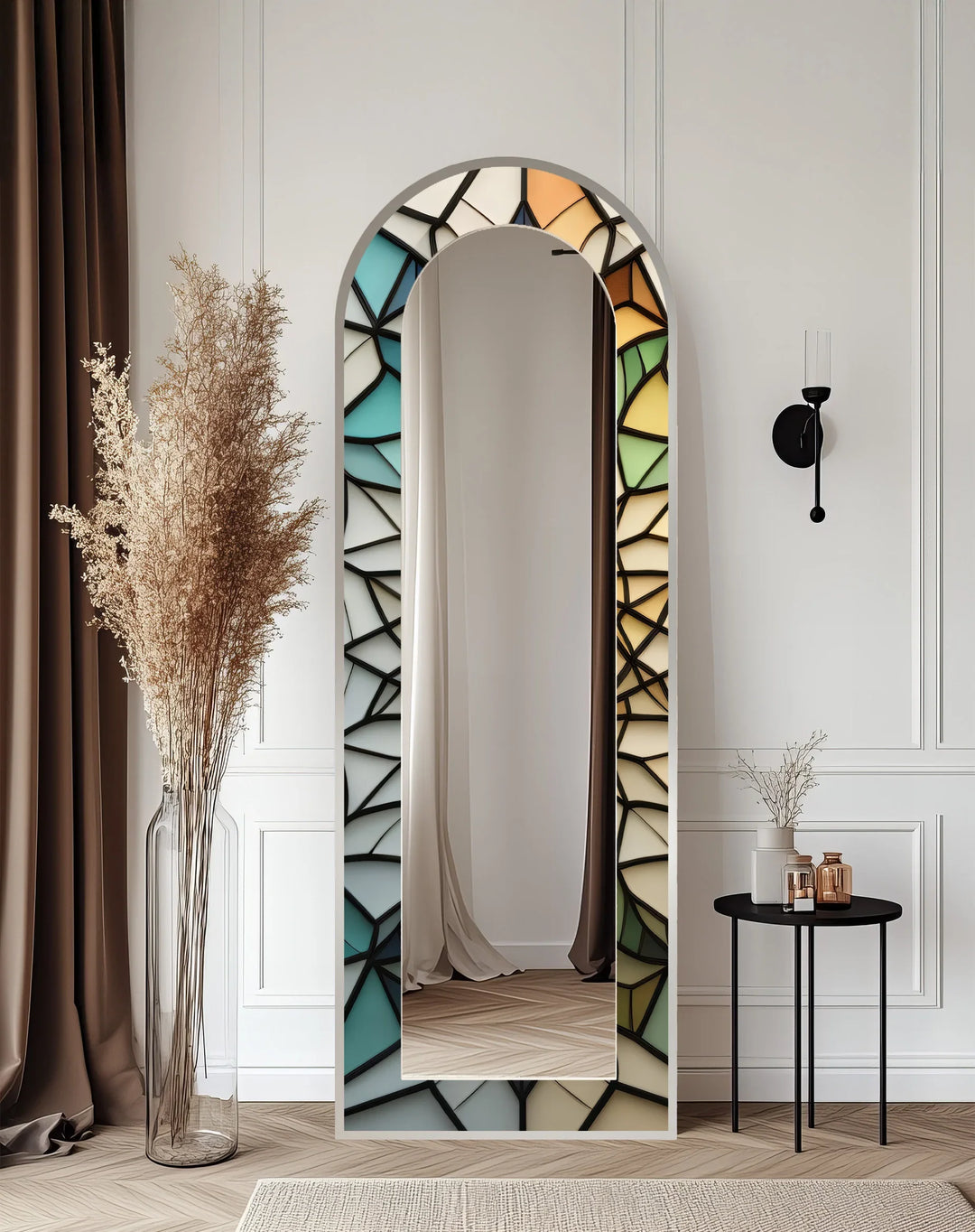 Soft Color Style – Mosaic Floor Mirror - MyPhotoStation