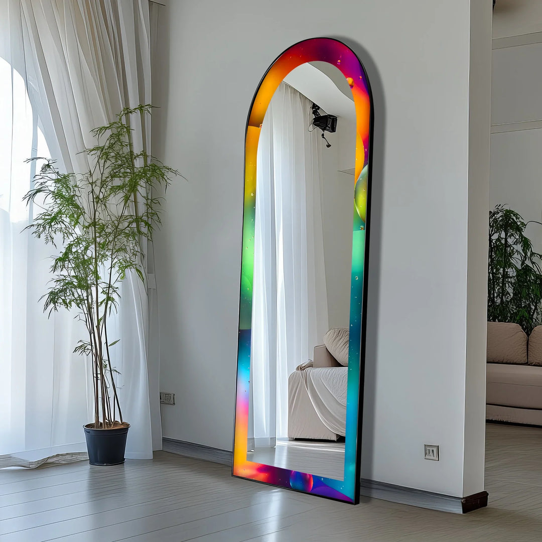 Vivid Color Spectrum - Abstract Floor Mirror - MyPhotoStation