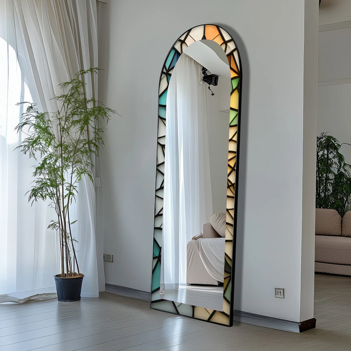 Soft Color Style – Mosaic Floor Mirror - MyPhotoStation