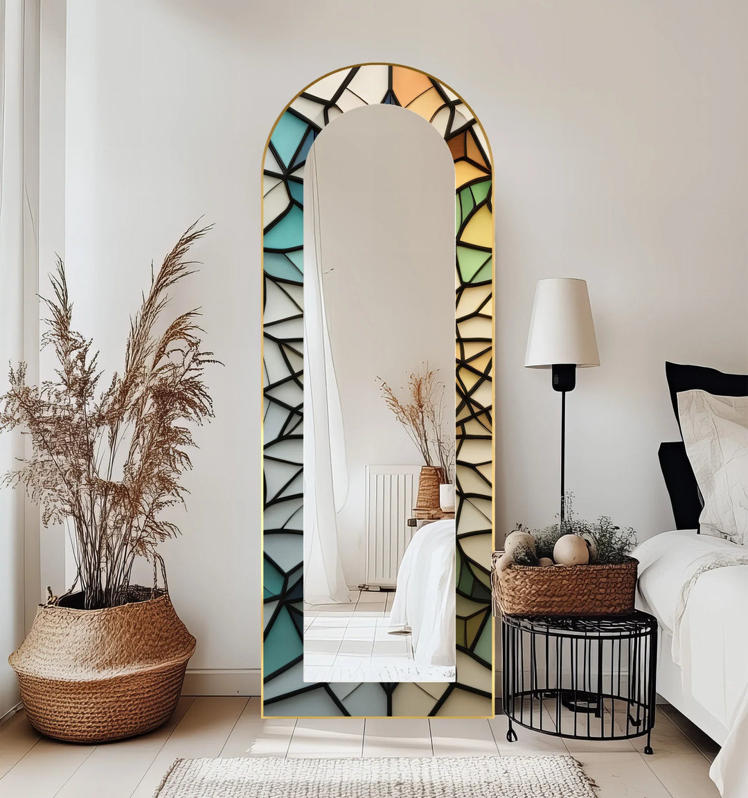 Soft Color Style – Mosaic Floor Mirror - MyPhotoStation