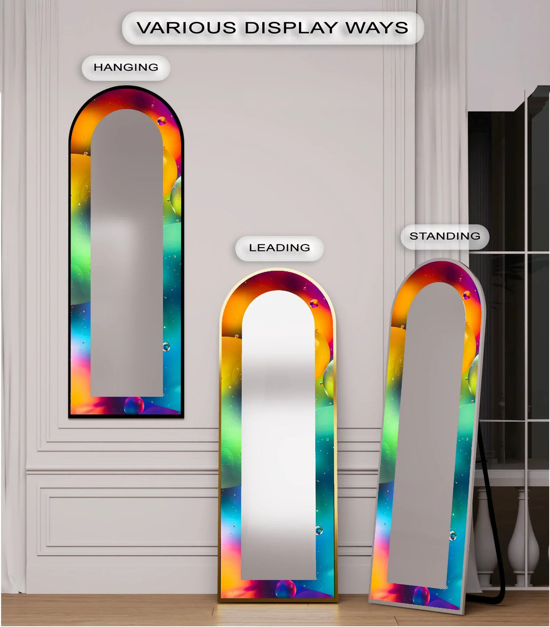 Vivid Color Spectrum - Abstract Floor Mirror - MyPhotoStation