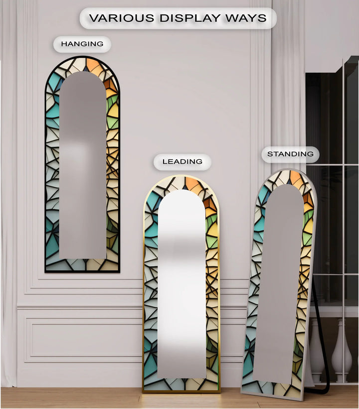 Soft Color Style – Mosaic Floor Mirror - MyPhotoStation