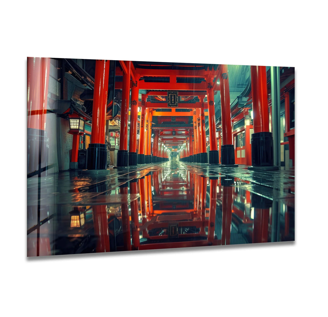 Fushimi Inari Taisha Japan Glass Wall Art glass pictures for Wall, glass prints wall art
