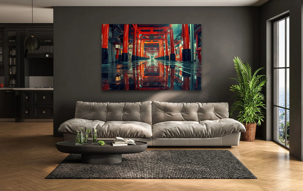 Fushimi Inari Taisha Japan Glass Wall Art custom glass pictures, glass art prints