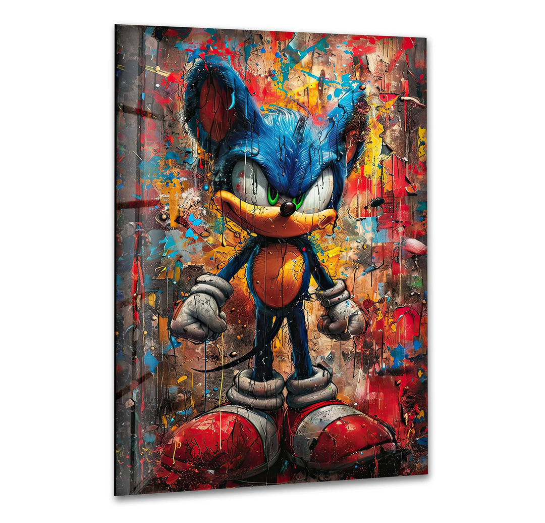Urban Velocity Glass Wall Art glass art painting, glass art for the Wall