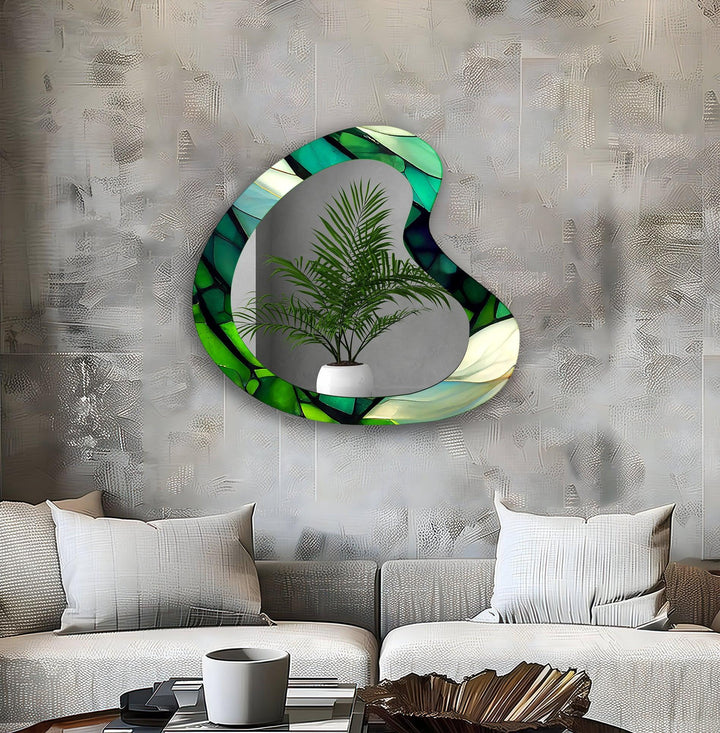 Wall mirrors with sleek frames and reflective surfaces for a modern and minimalistic look