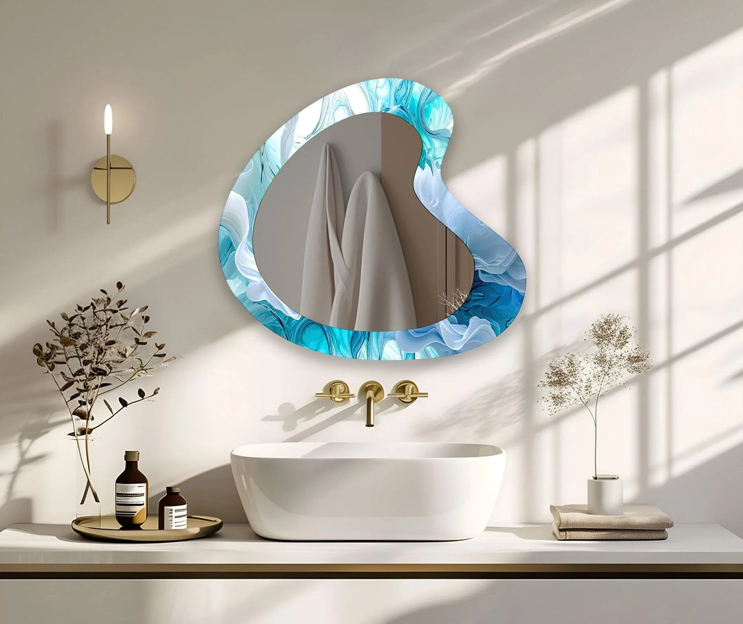Decorative wall mirror with intricate detailing, perfect for enhancing any interior space