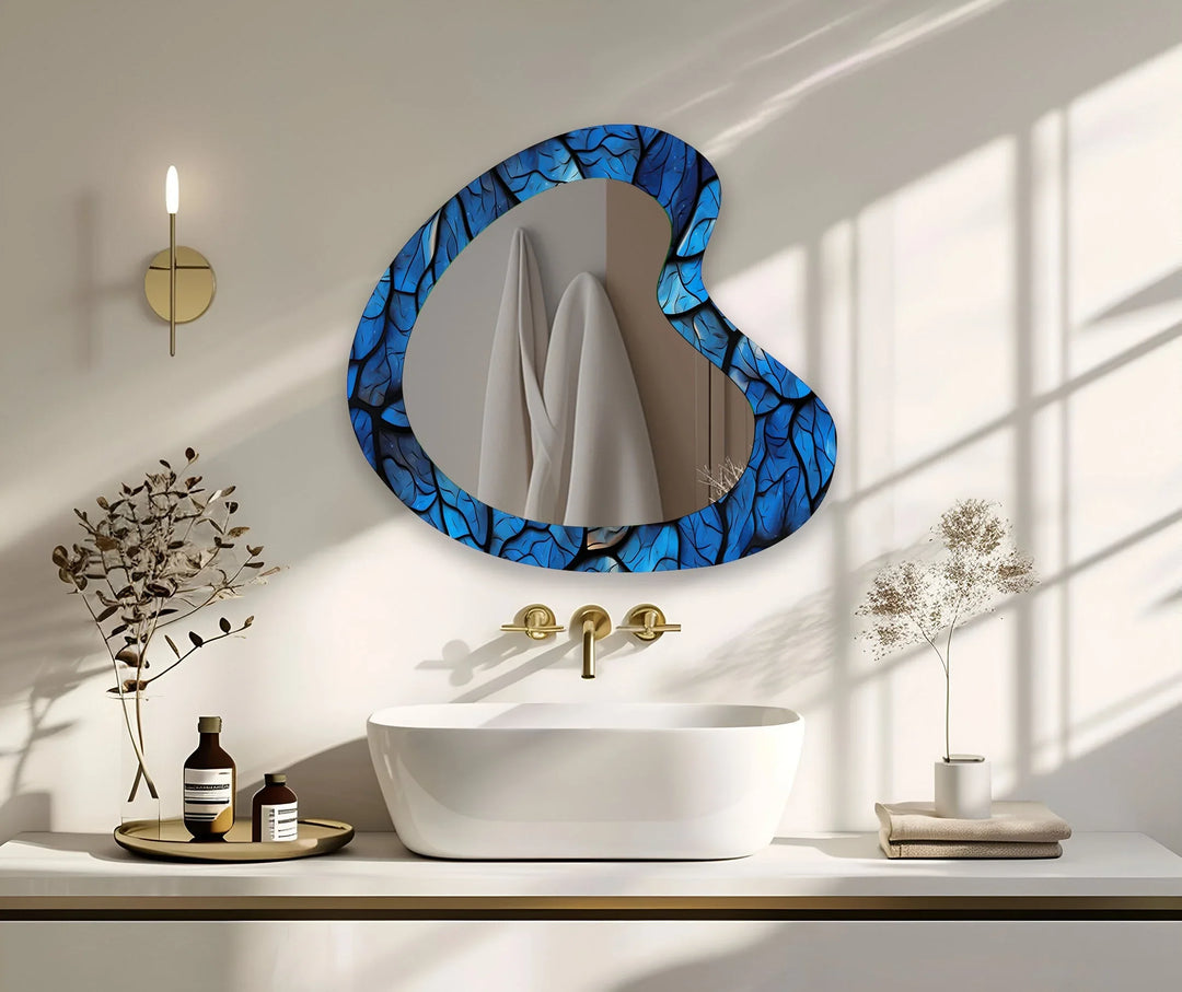 Stylish wall mirrors with ornate frames to create a luxurious and eye-catching feature