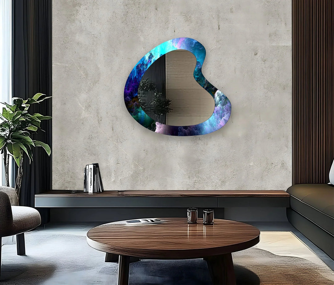Decorative wall mirror with a contemporary design, perfect for adding elegance to any space