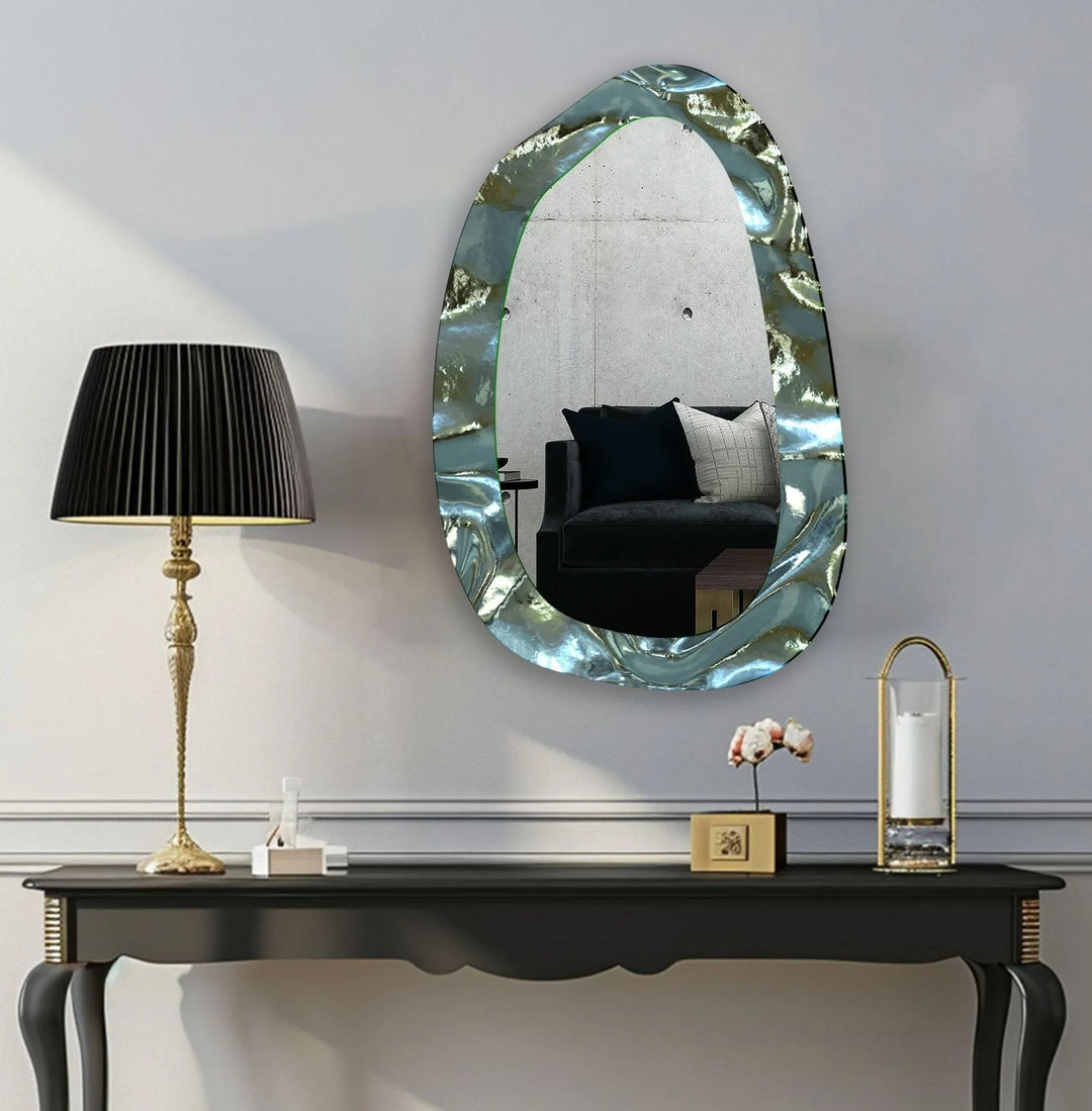 Decorative wall mirror showcasing minimalist elegance for a timeless addition to any room