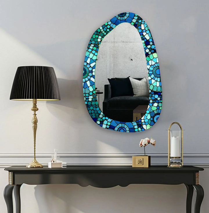 Mirror wall decor blending functionality and artistic design for versatile home styling