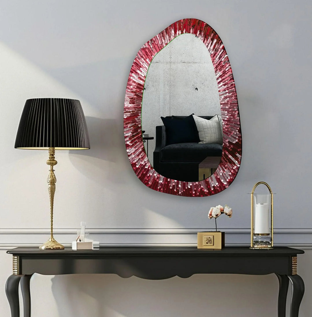 Mirror wall art with creative patterns and reflective accents to brighten your walls