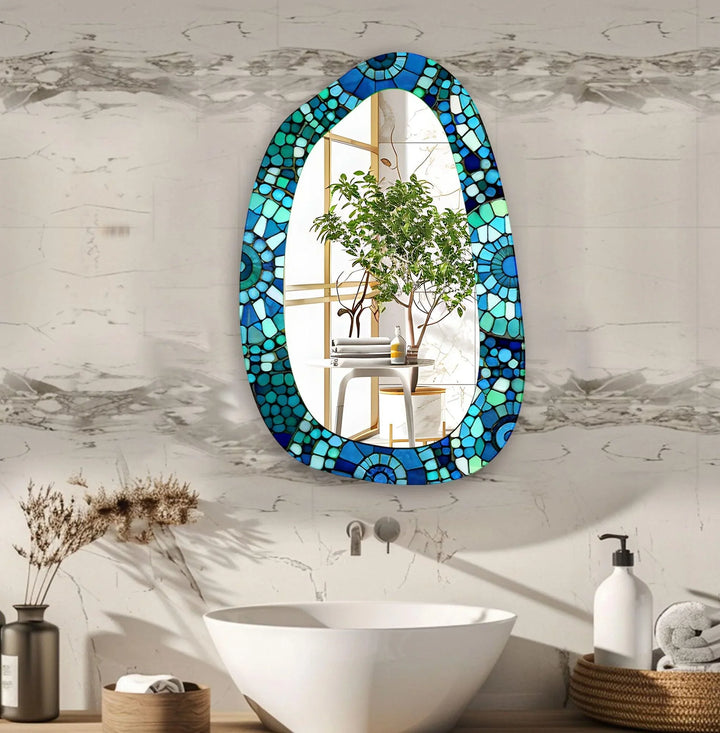 Mirror wall art with creative patterns and reflective accents to brighten your walls