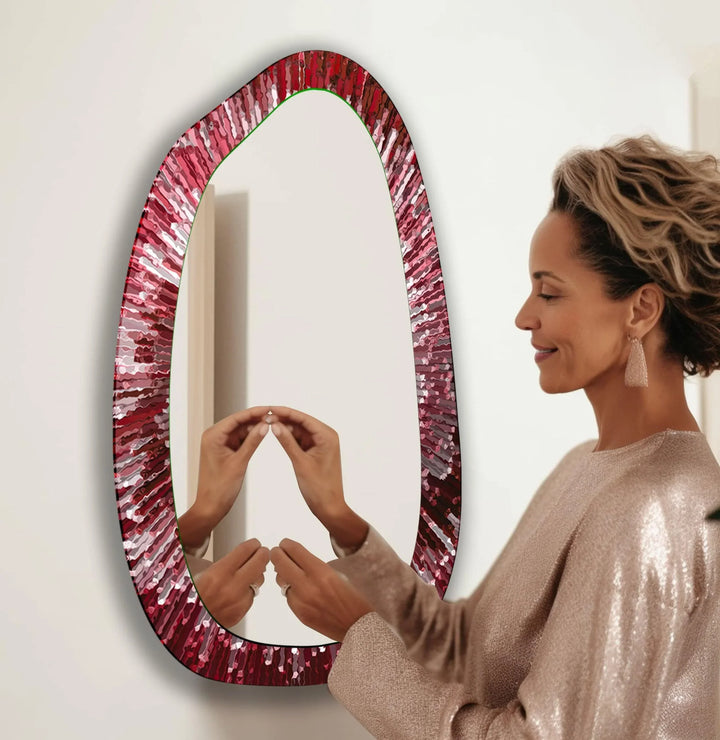 Stylish wall mirrors with ornate frames to create a luxurious and eye-catching feature