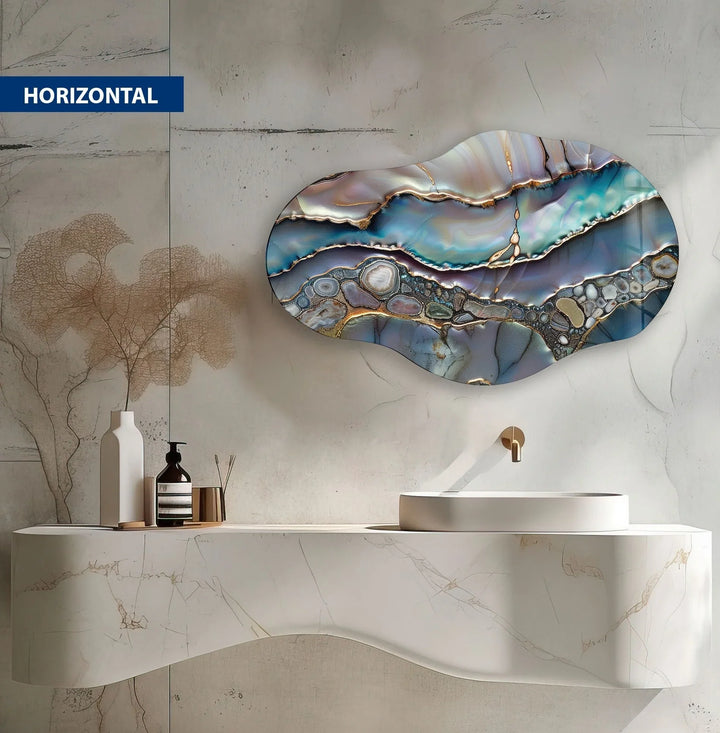 Stylish Purple Abstract Glass Wall Art  glass image printing, glass prints from photos