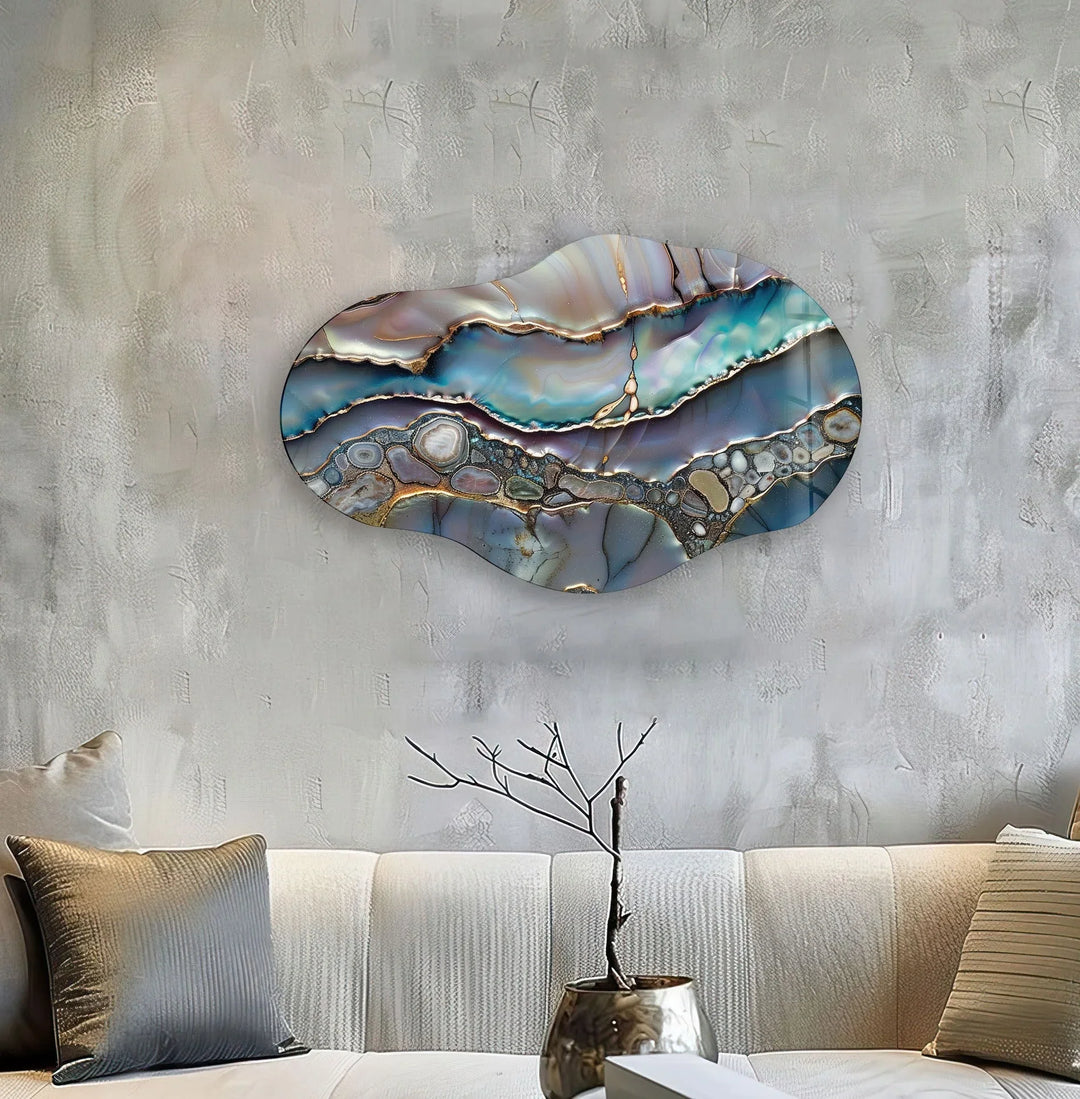 Stylish Purple Abstract Glass Wall Art  Glass Printing Wall Art, Print photos on glass