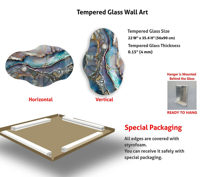 Stylish Purple Abstract Glass Wall Art - MyPhotoStation