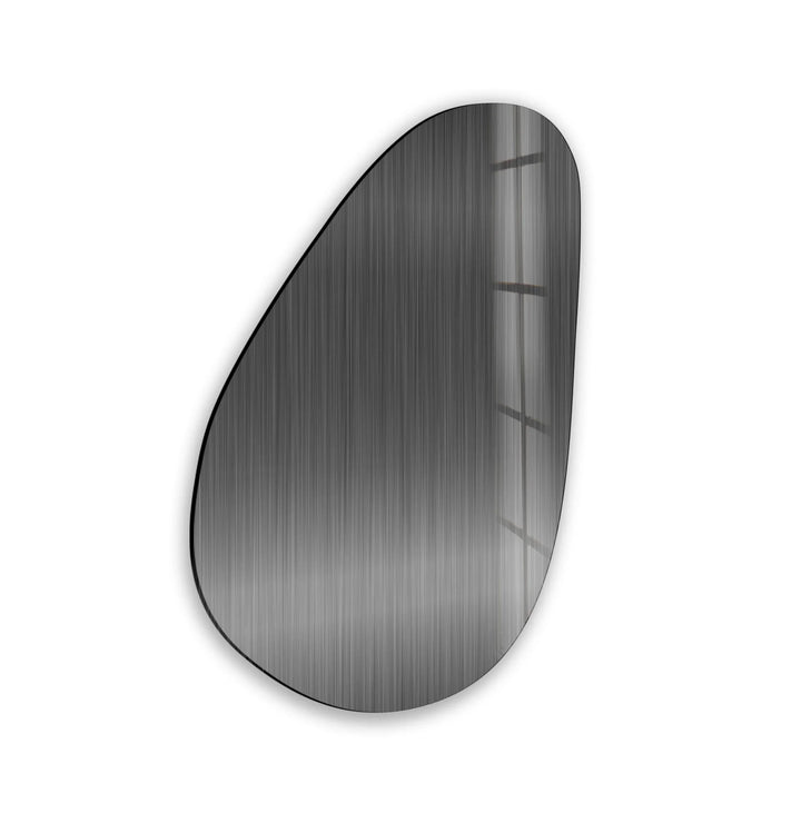 Gray Metal Panel Abstract Glass Wall Art, glass pictures for Wall, glass prints wall art