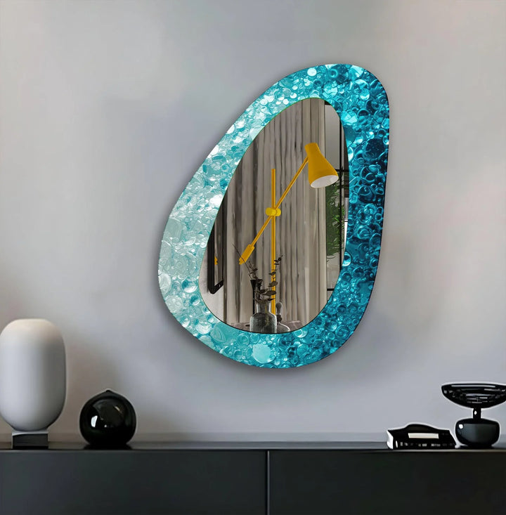 Blue Living Room Wall Mirror - MyPhotoStation