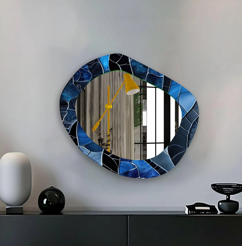 Mirrored wall art offering a creative and reflective statement for contemporary interiors