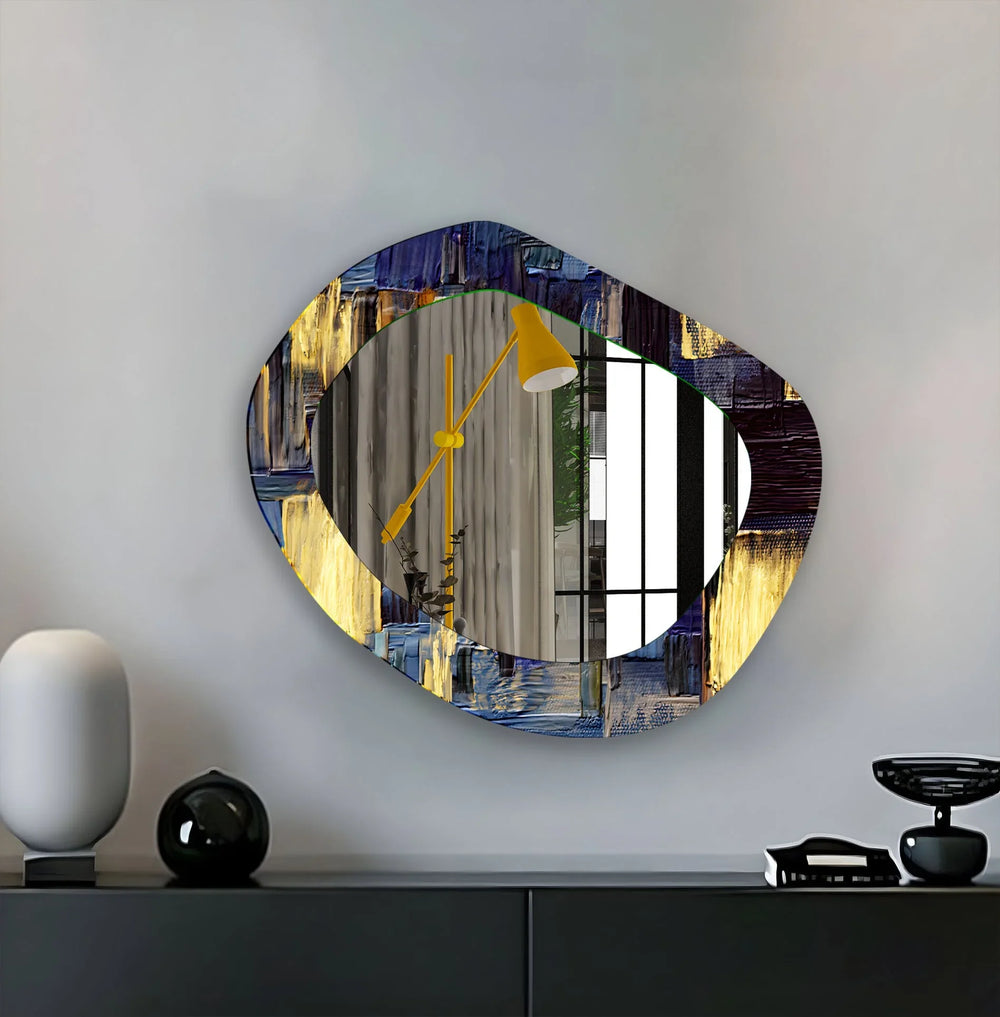 Decorative wall mirror with a contemporary design, perfect for adding elegance to any space