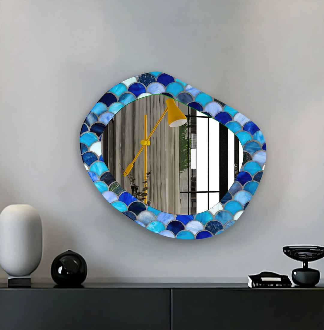 Decorative wall mirror with a contemporary design, perfect for adding elegance to any space