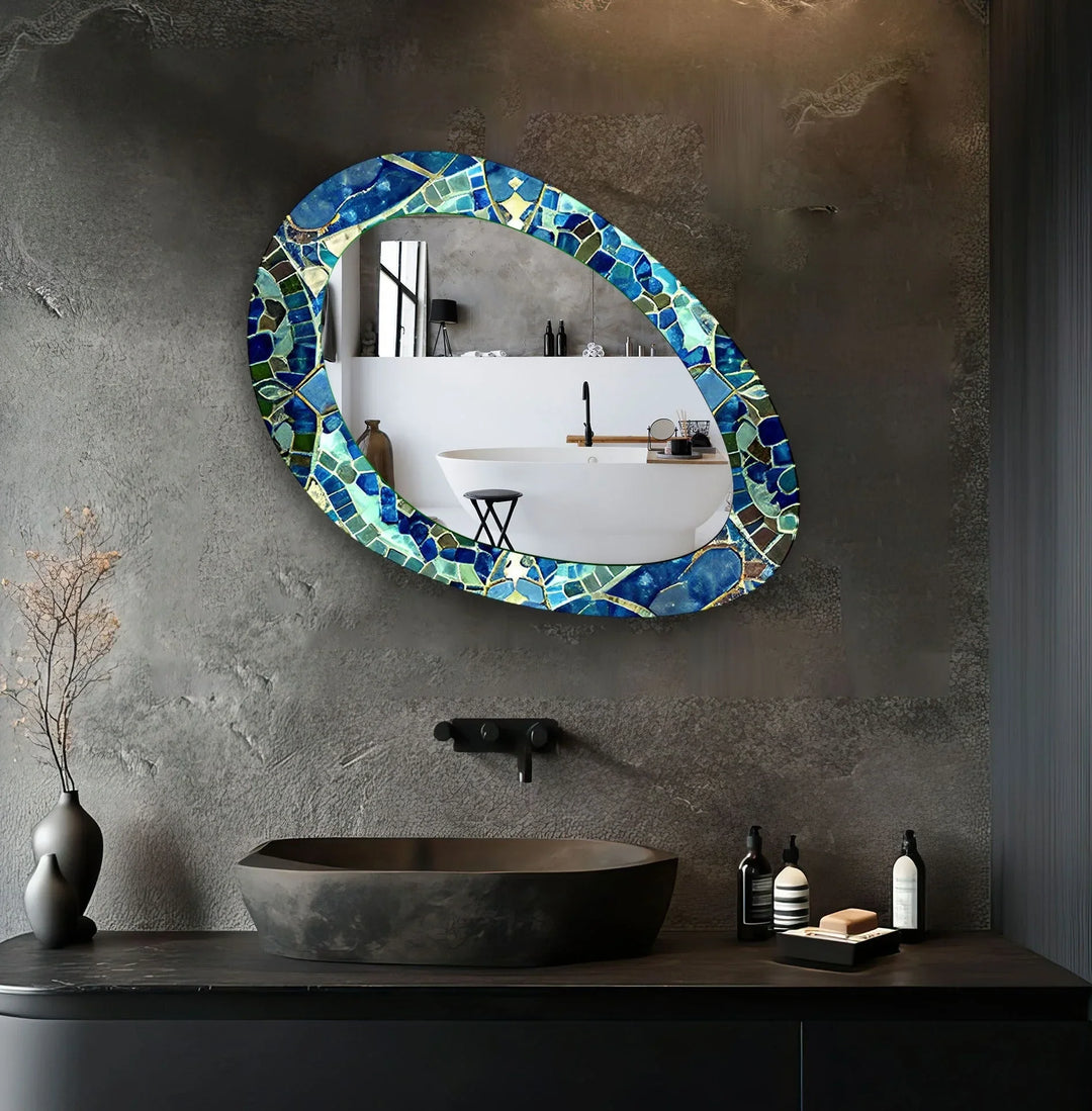 Wall mirrors featuring intricate designs to add depth and light to your living space