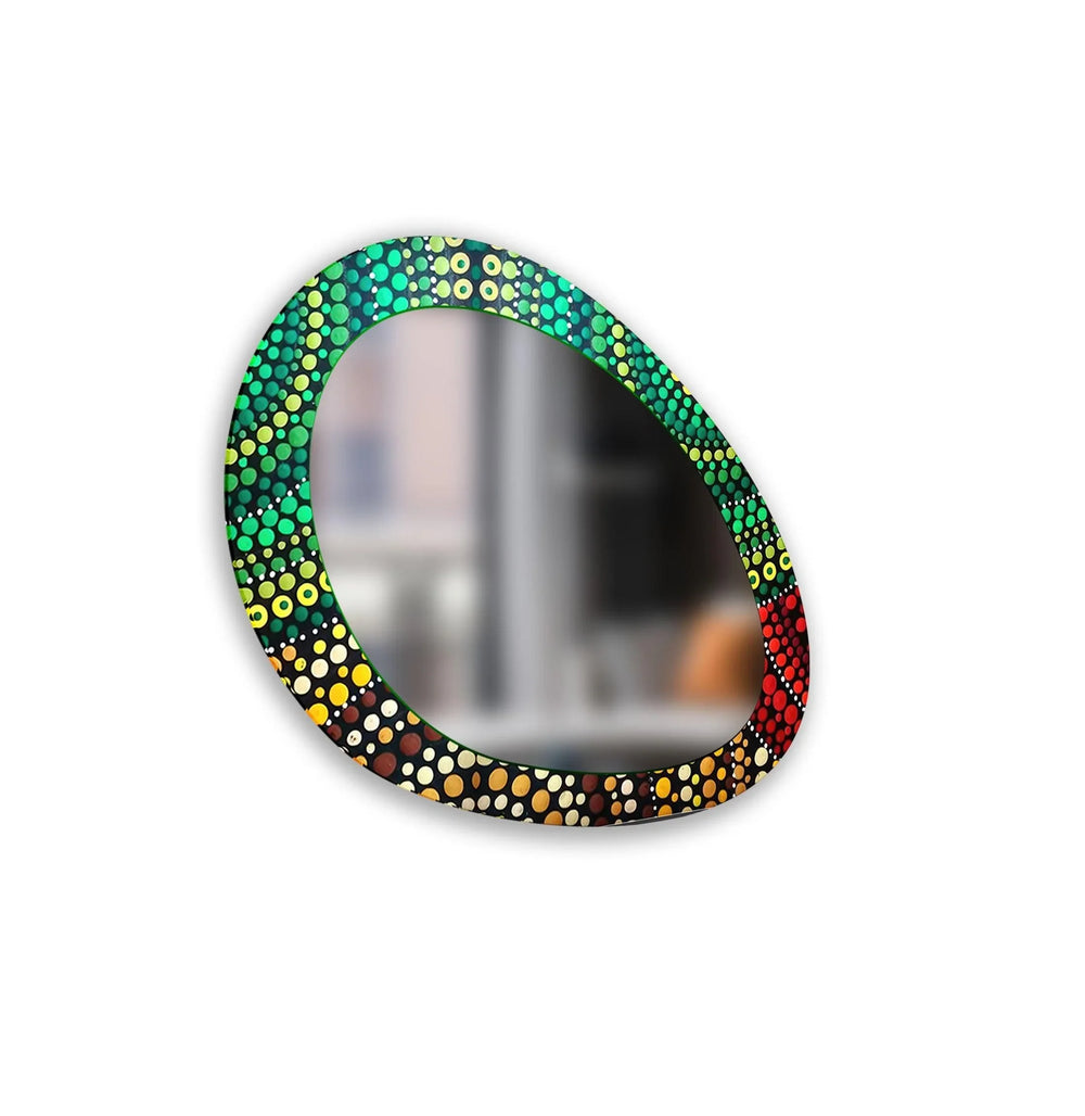 Mirror wall art with creative patterns and reflective accents to brighten your walls