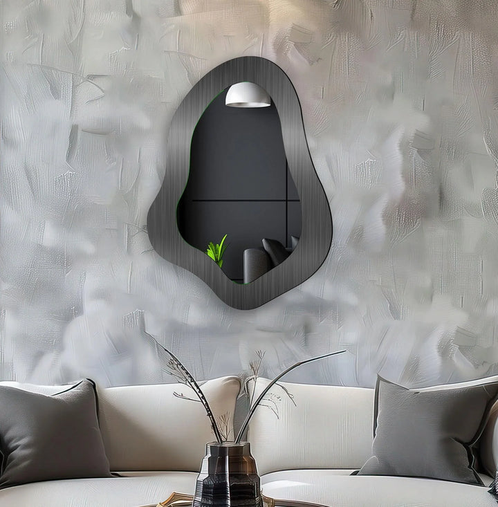 Mirrored wall art showcasing intricate craftsmanship for a unique and stylish addition