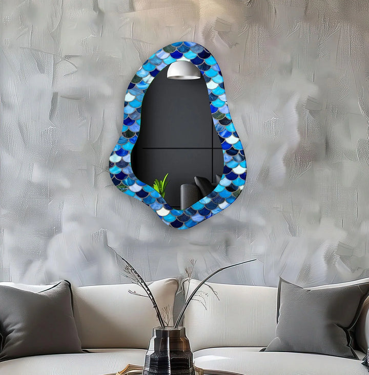 Mirrored wall art with stylish and artistic elements for a bold decor statement