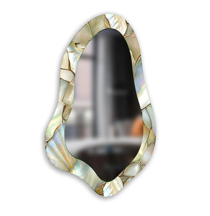 Bright Beige Decorative Wall Mirror - MyPhotoStation