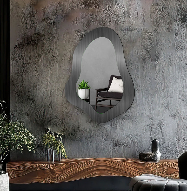 Mirror wall art with creative patterns and reflective accents to brighten your walls