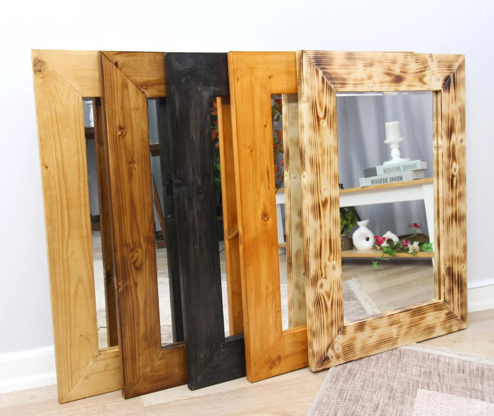 Antic Wooden Wall Mirror - MyPhotoStation