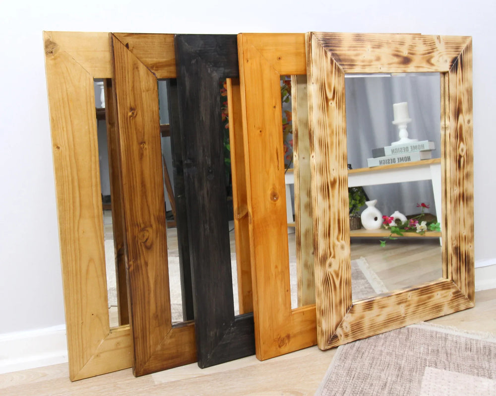Anfora Wooden Wall Mirror - MyPhotoStation