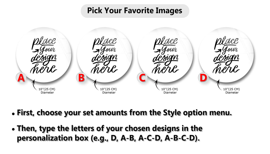 Custom Photo Round Glass Wall Art Set – Personalized Elegance