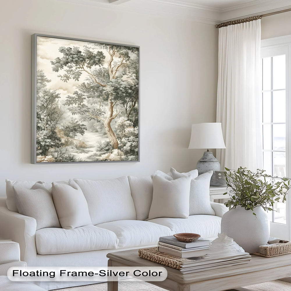 With intricate detailing and a classic sepia palette, the painting evokes the elegance of traditional nature illustrations.