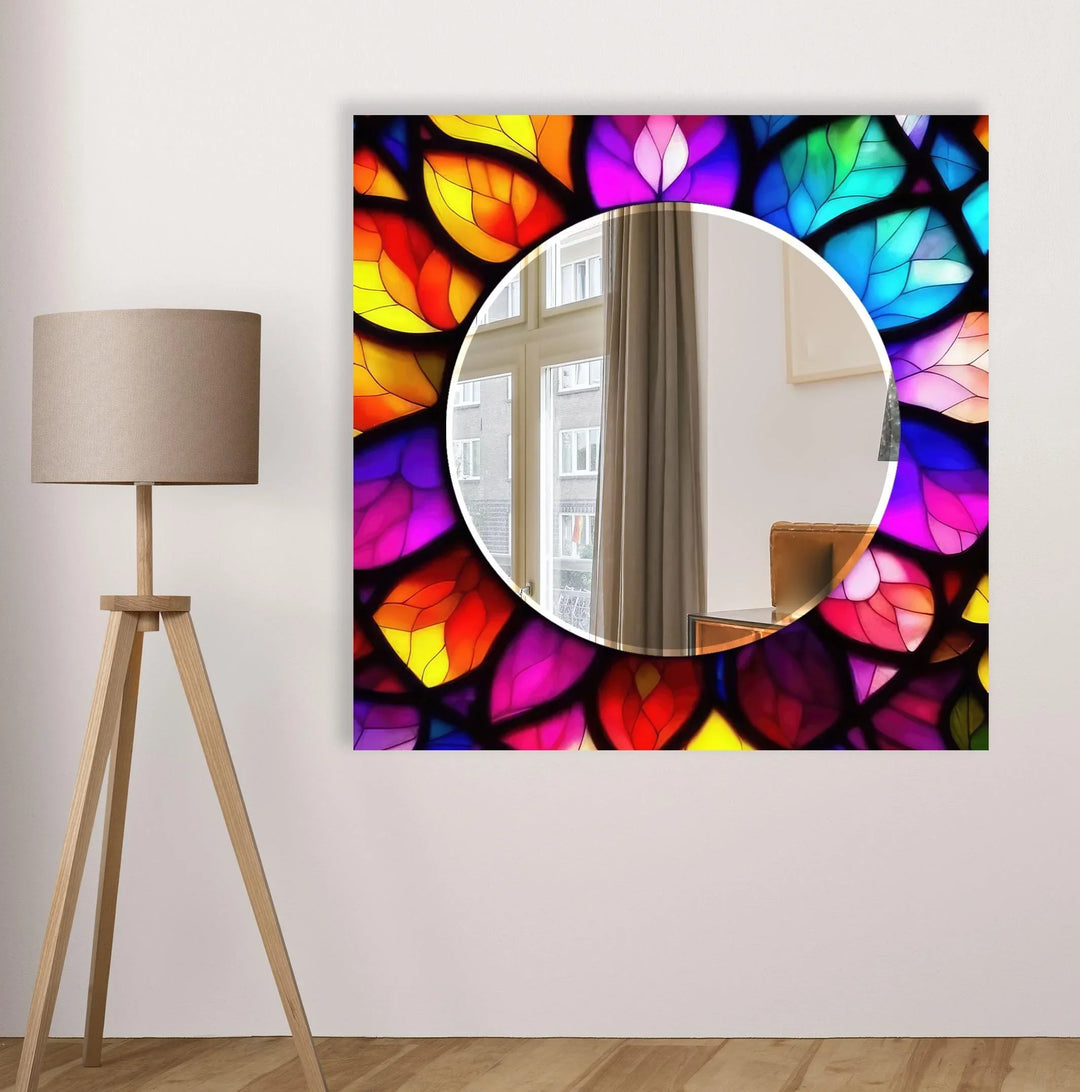 Colored Abstract Wall Mirror large wall mirror