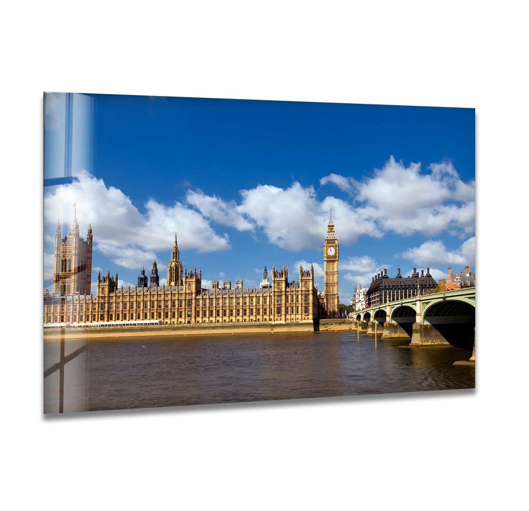 Big Ben & Westminster Glass Wall Art - Iconic London Landmark - MyPhotoStation