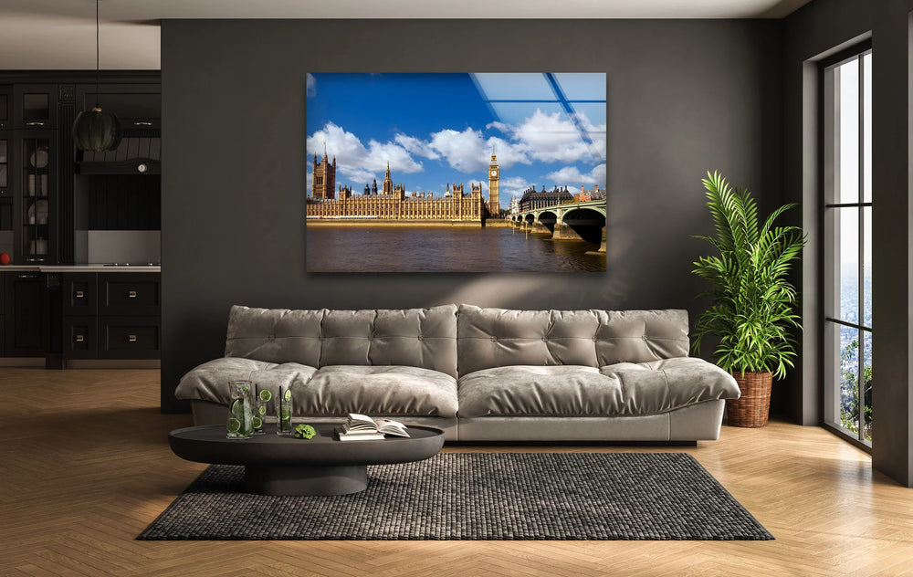 Big Ben & Westminster Glass Wall Art - Iconic London Landmark - MyPhotoStation