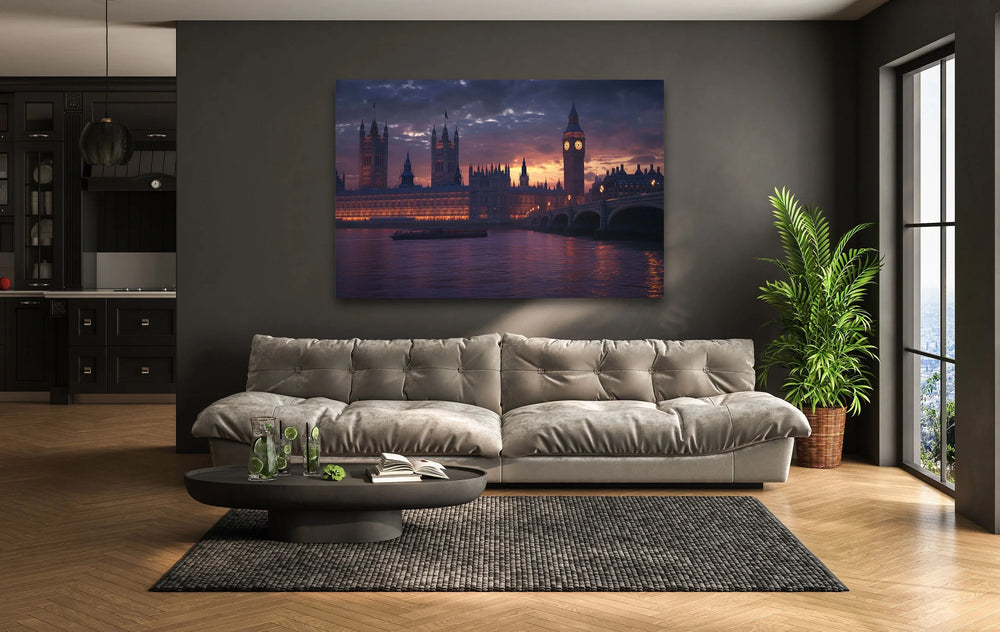 Sunset London Glass Wall Art glass photo prints, glass picture prints
