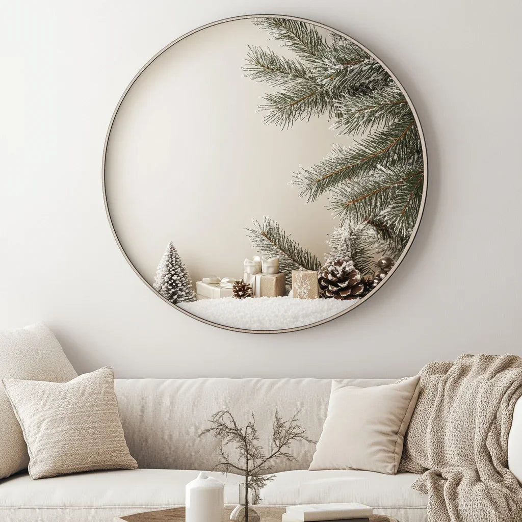 Framed Round Wall Mirror - MyPhotoStation
