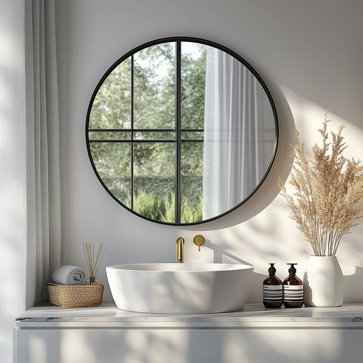Framed Round Wall Mirror - MyPhotoStation