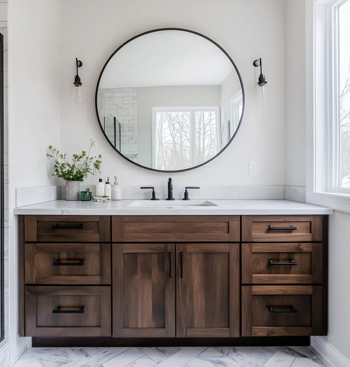 Framed Round Wall Mirror - MyPhotoStation