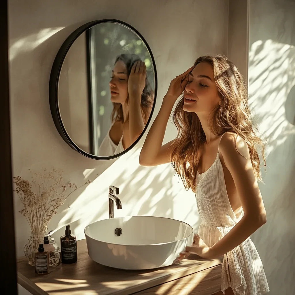 Framed Round Wall Mirror - MyPhotoStation