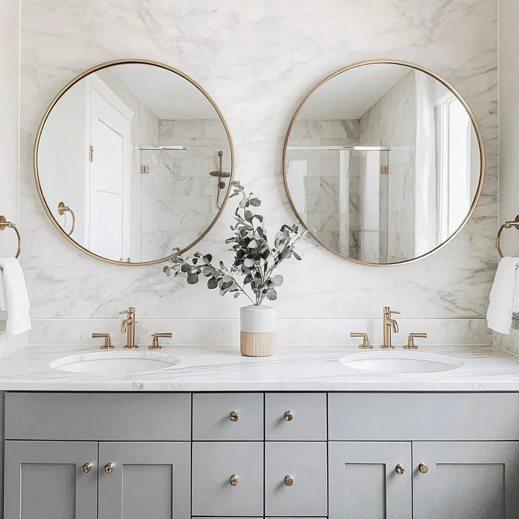 Framed Round Wall Mirror - MyPhotoStation