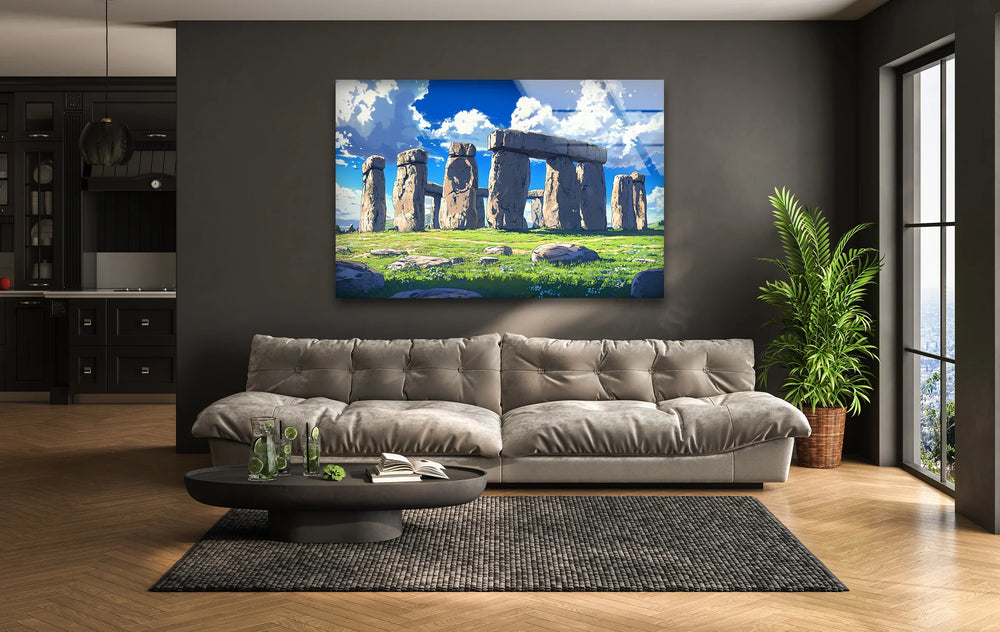 Stonehenge Glass Wall Art - Scenic Daylight - MyPhotoStation