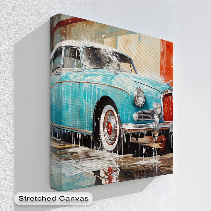 Aqua Shine – Car Canvas Print - MyPhotoStation
