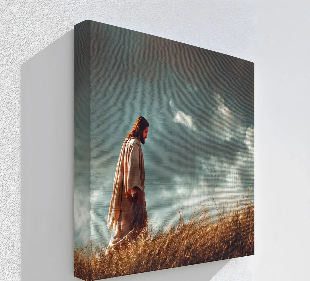 Walking in Faith – Jesus in the Wilderness Canvas Print - MyPhotoStation